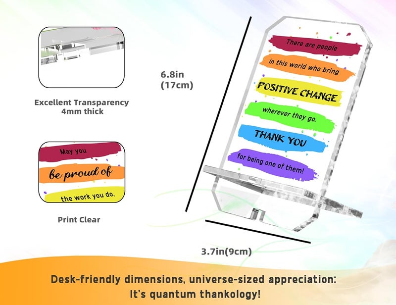 Parxara Appreciation Gifts Gratitude Gifts for Coworkers Nurse Thank You Gifts Desk Decor Phone Holder Stand 6.8 Hx3.7 W, Volunteer Gifts, Teacher Gifts, Housekeeping Gift, There are People - Image 4